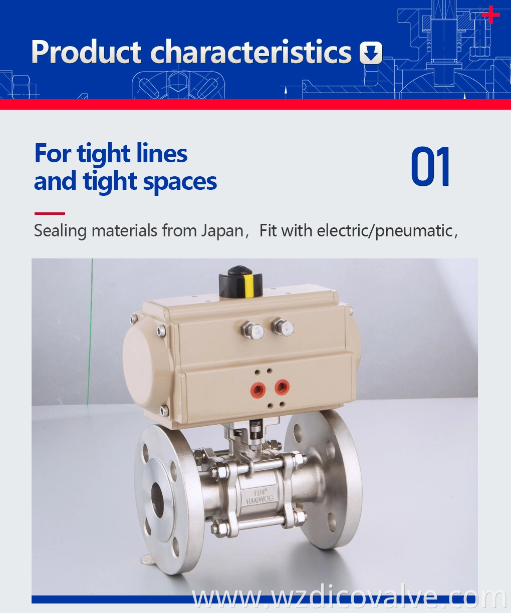 3PC Flange Ball Valve